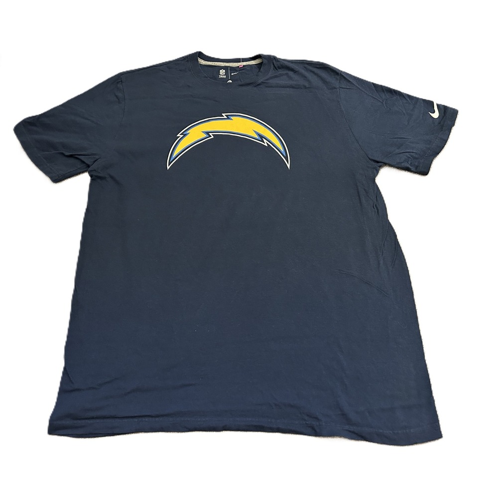 Nike T-Shirt Mens XLâ Navy Blue Excellent Los Angeles Chargers NFL Team Apparel